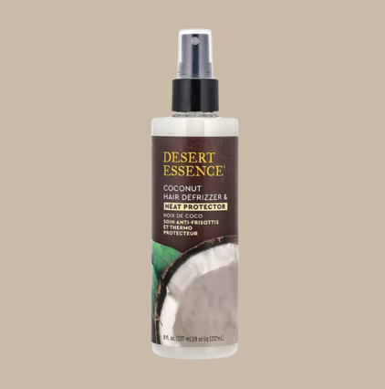 Desert Essence Coconut Hair Defrizzer & Heat Protectant 8floz