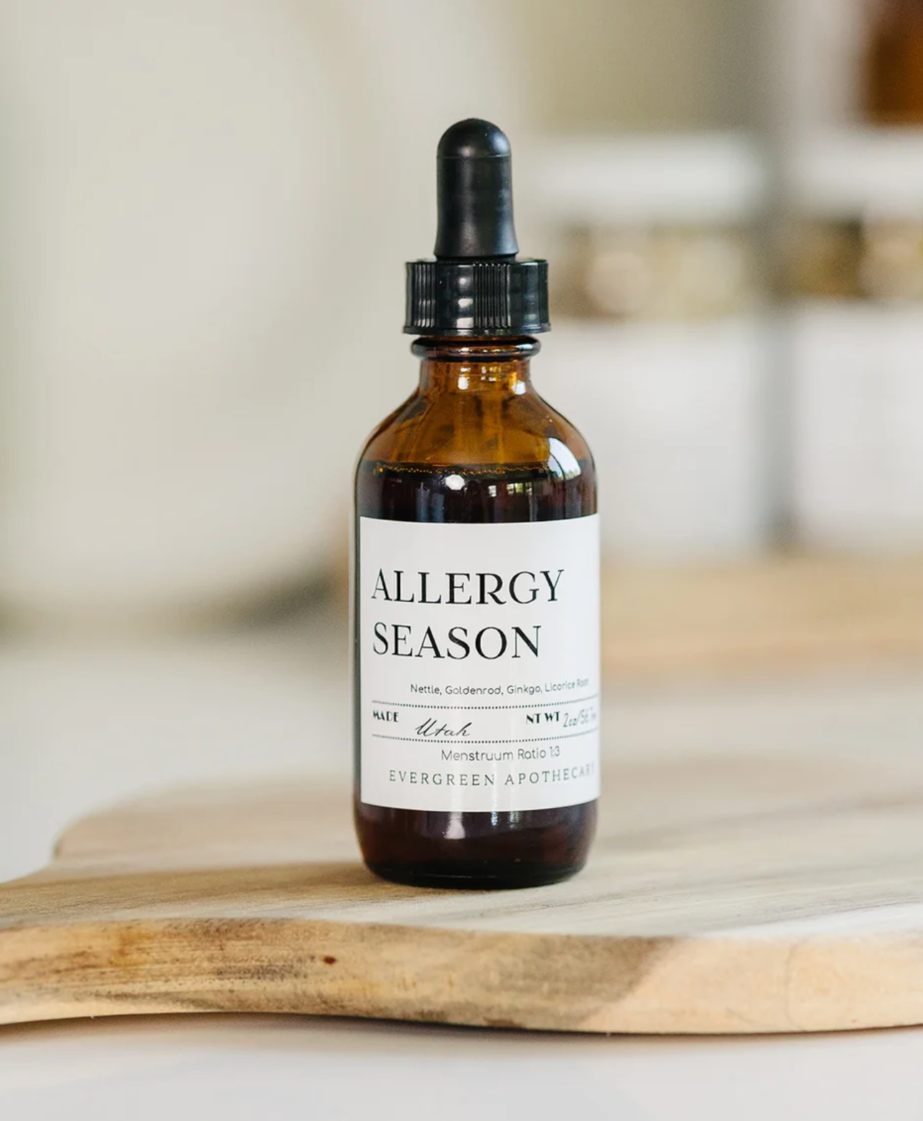 Evergreen Apothecary Allergy Season, Herbal Tincture, 2oz