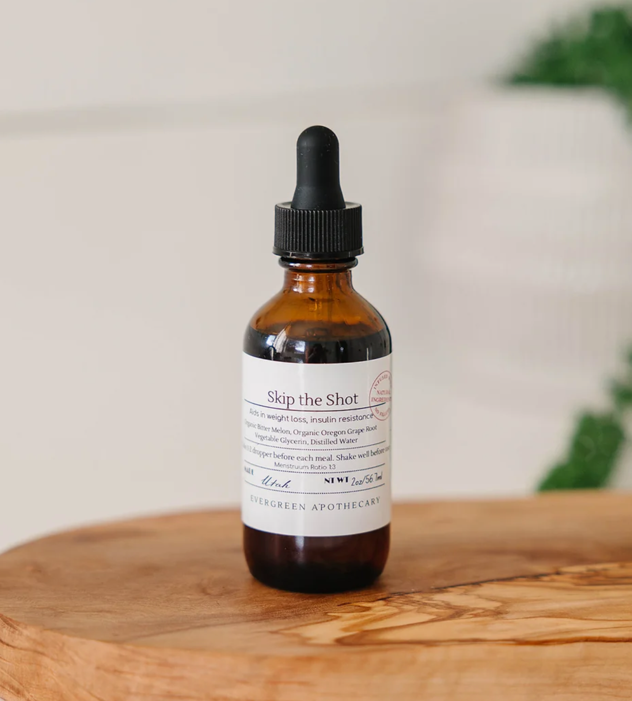 Evergreen Apothecary Skip the Shot (Aids in Weight Loss) Herbal Tincture