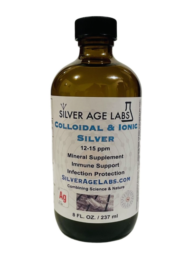 Silver Age Labs Silver 8oz Bottle