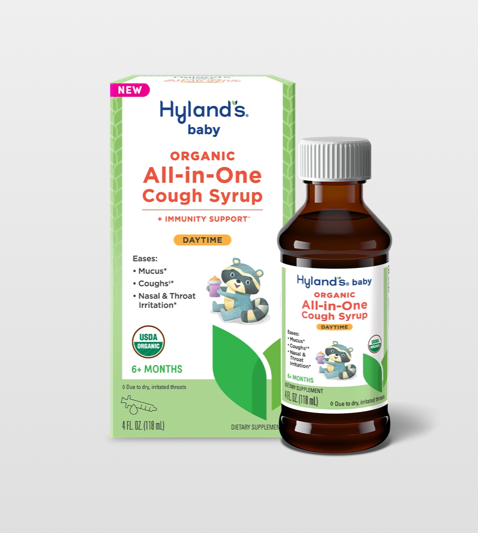 Hylands Organic Bsby Unflavored All in One Day time Courgh Syrup 4oz