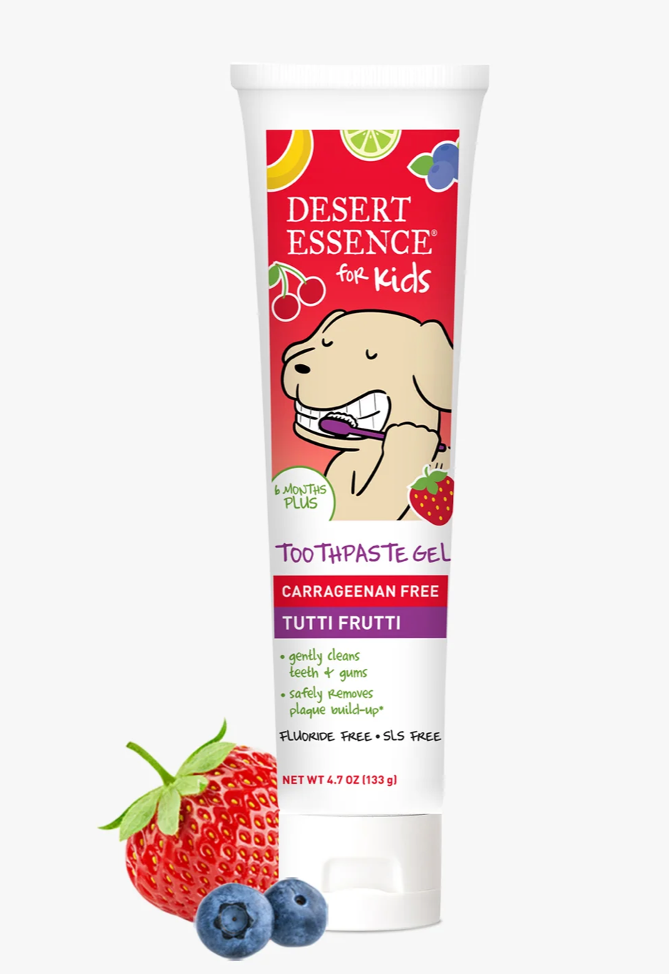 Dessert Essence Kids Tuttu Fruiti Caragreenan Free Toothpaste 4.7oz