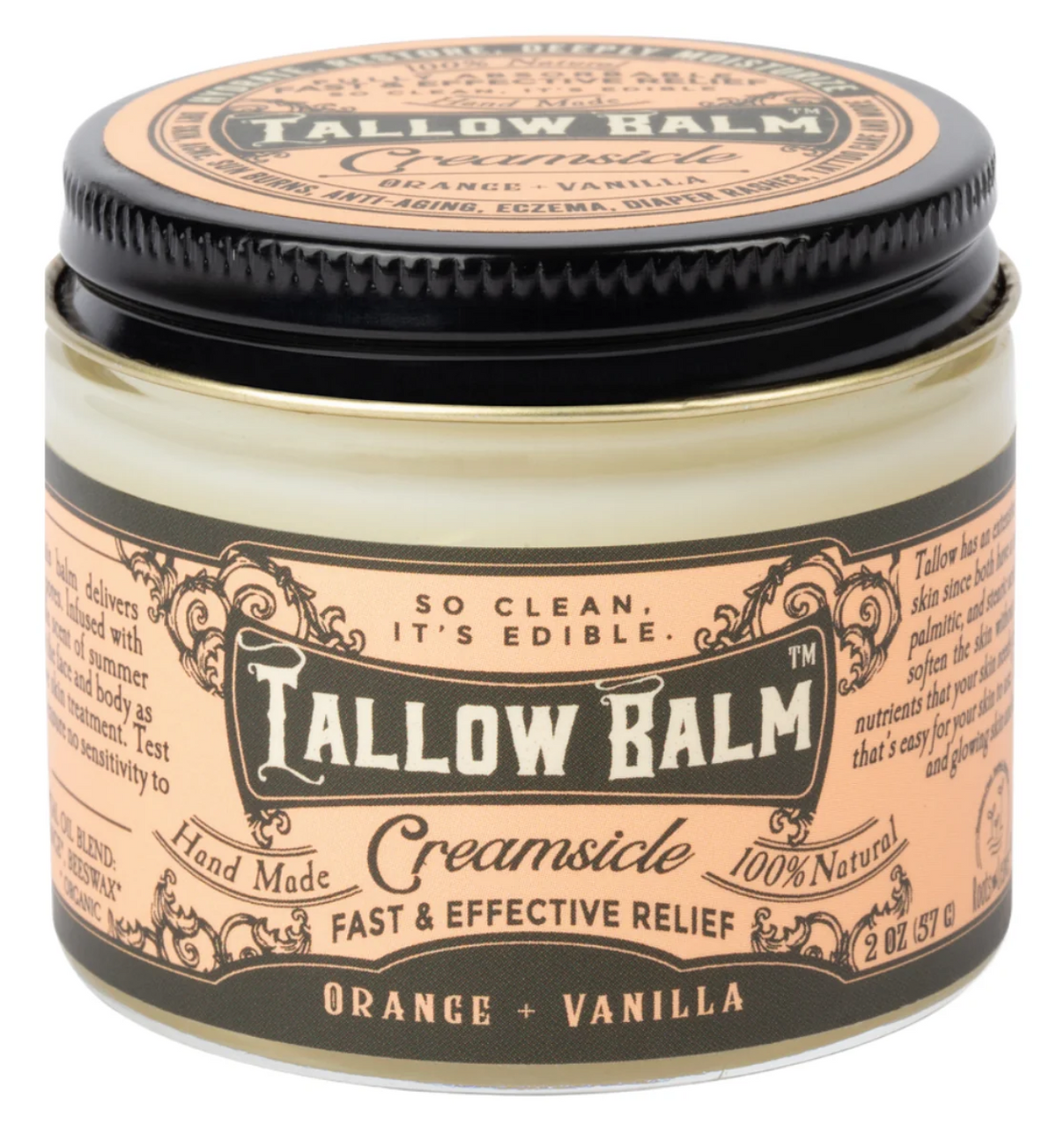 Roots & Leaves Tallow Balm- Creamsicle Scent