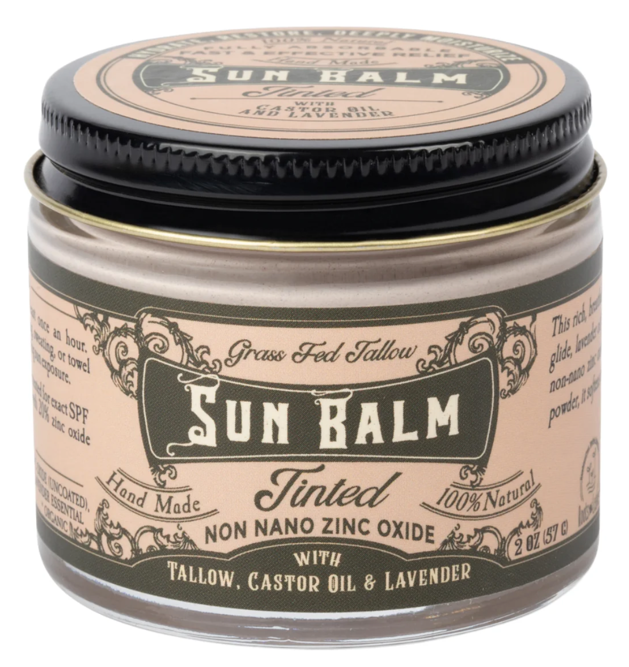 Roots & Leaves Sun Balm - Tinted Tallow Lavender Sunscreen "reef safe"