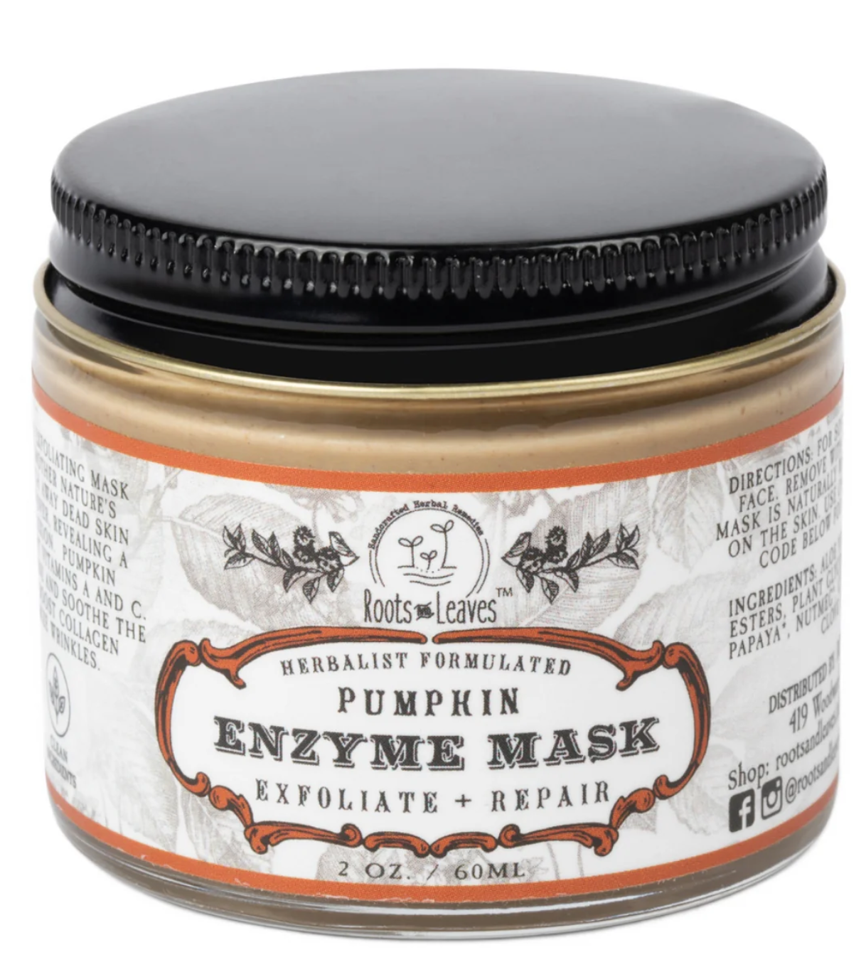Roots & Leaves Pumpkin Enzyme Face Mask