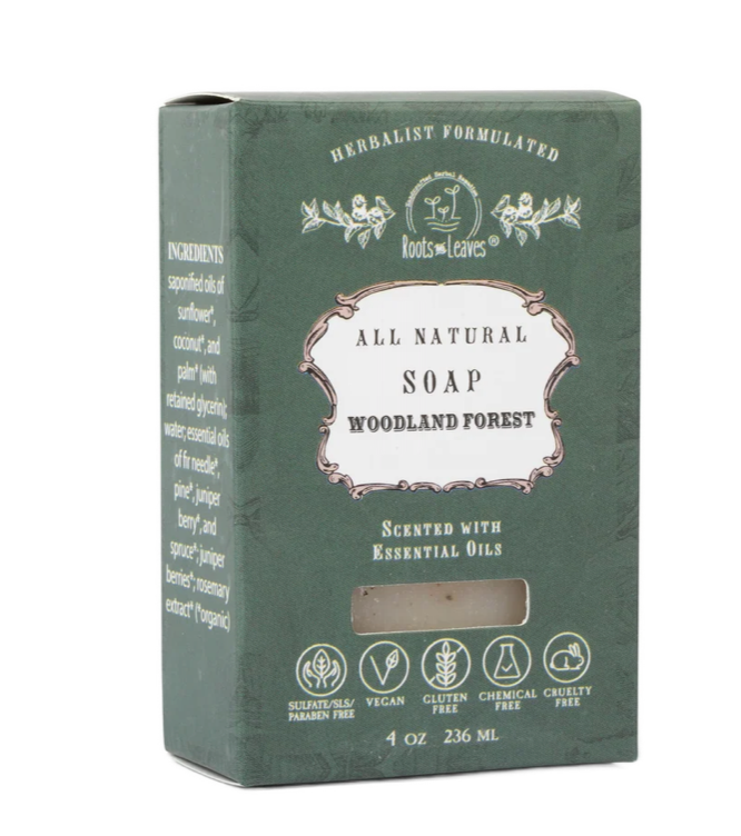 Roots & Leaves Organic Vegan "Woodland Forest" Bar Soap