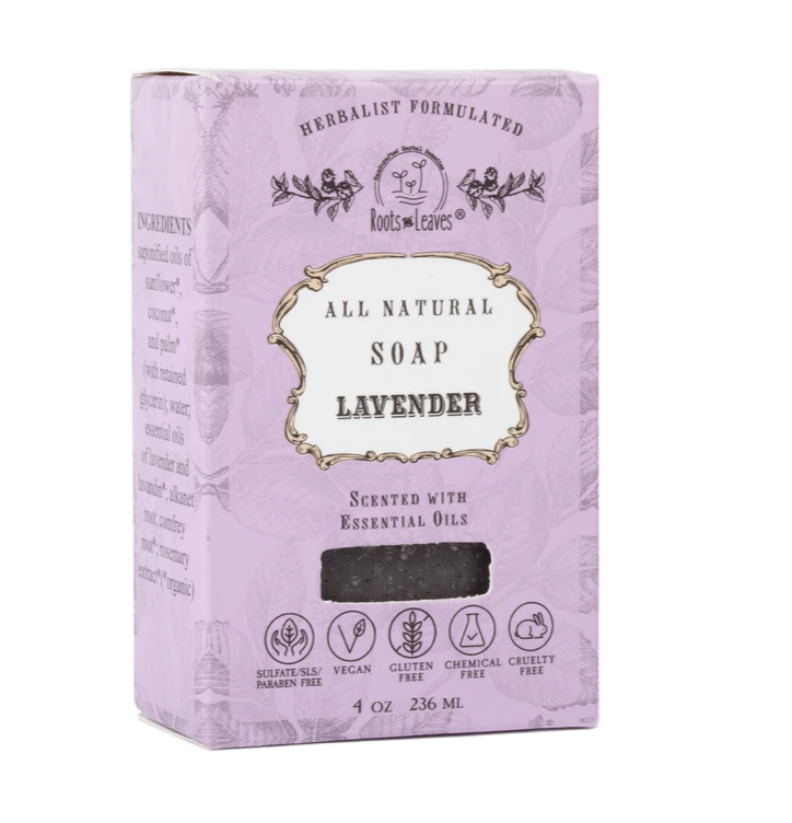 Roots & Leaves Organic Vegan "Lavender" Bar Soap