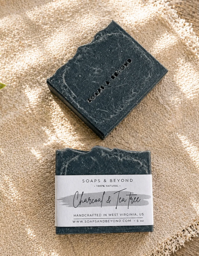 Soaps & Beyond Activated Charcoal & Tea tree Soap Bar