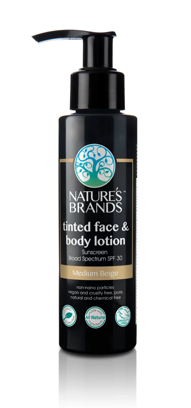 Nature's Brands Herbal Choice Mari Natural SPF 30 Tinted Face Lotion Medium Beige 4oz