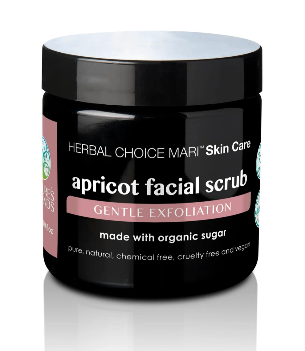 Nature's Brands Herbal Choice Mari Apricot Facial Scrub, Gentle Exfoliation 4oz