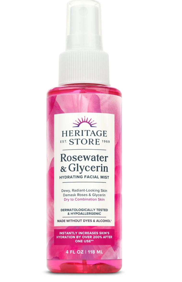 Heritage Rosewater & Glycerin Facial Splash 4oz