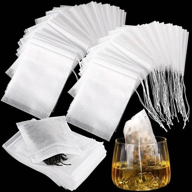 Disposable Fabric Drawstring Tea Bags  50ct
