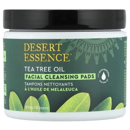 Desert Essence Tea Tree Oil Facial Cleansing Pads 50