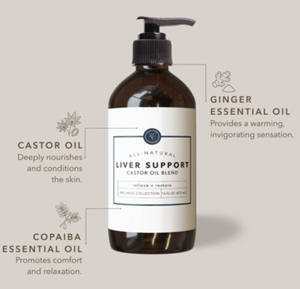 Rowe Casa Liver Support Castor Oil Blend | 16 oz